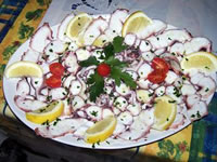 Carpaccio di polpo Carpaccio di polpo